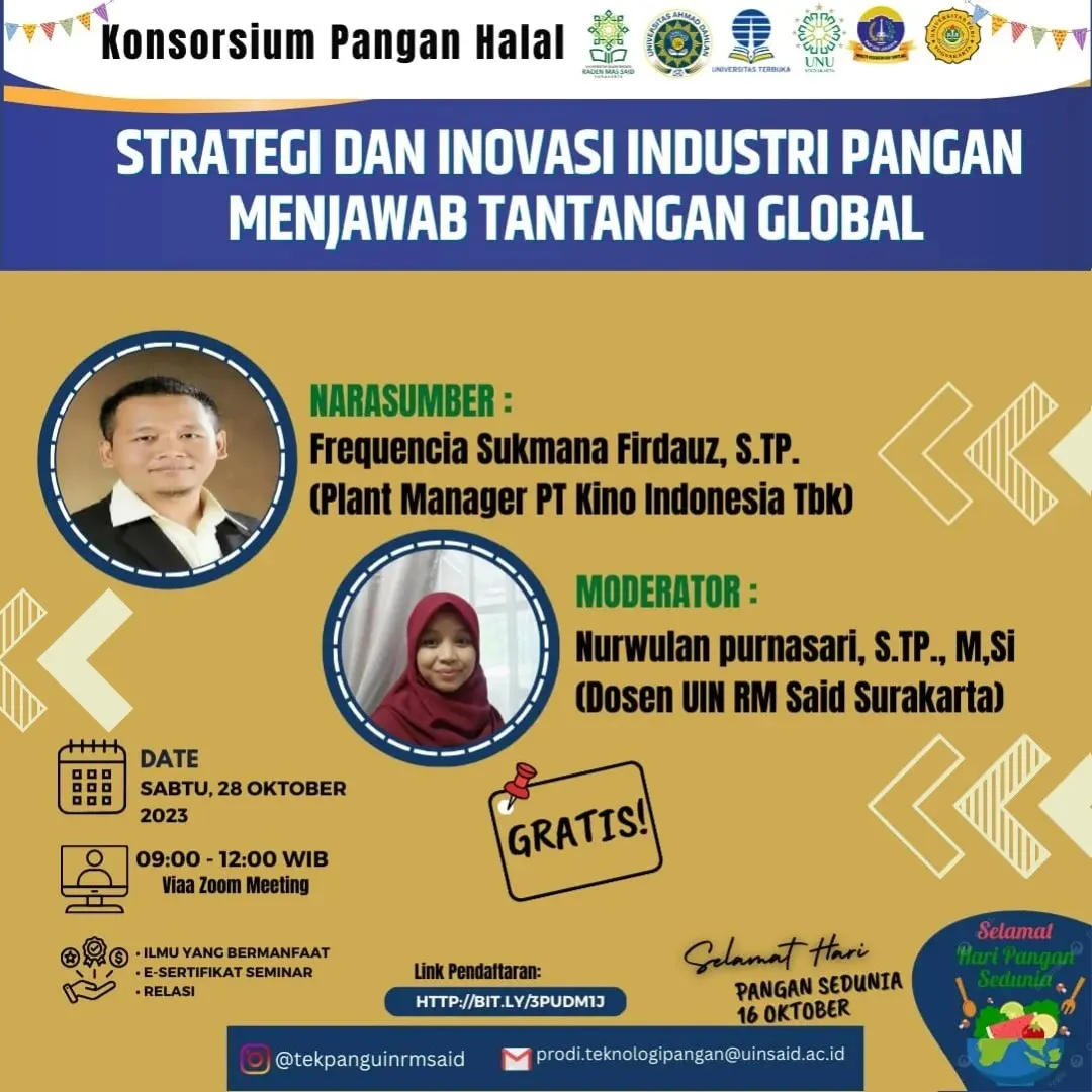 Stadium General Prodi Teknologi Pangan UIN RM Said Dalam Rangka Memperingati  Word Food Day 2023