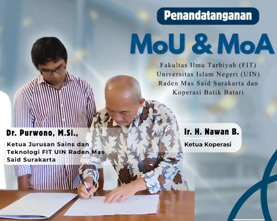 Prodi Teknologi Pangan di bawah FIT UIN Raden Mas Said Surakarta dan Koperasi Batik Batari Jalin Kerjasama Pengembangan Pangan Lokal Steril Berbasis Sains dan Teknologi