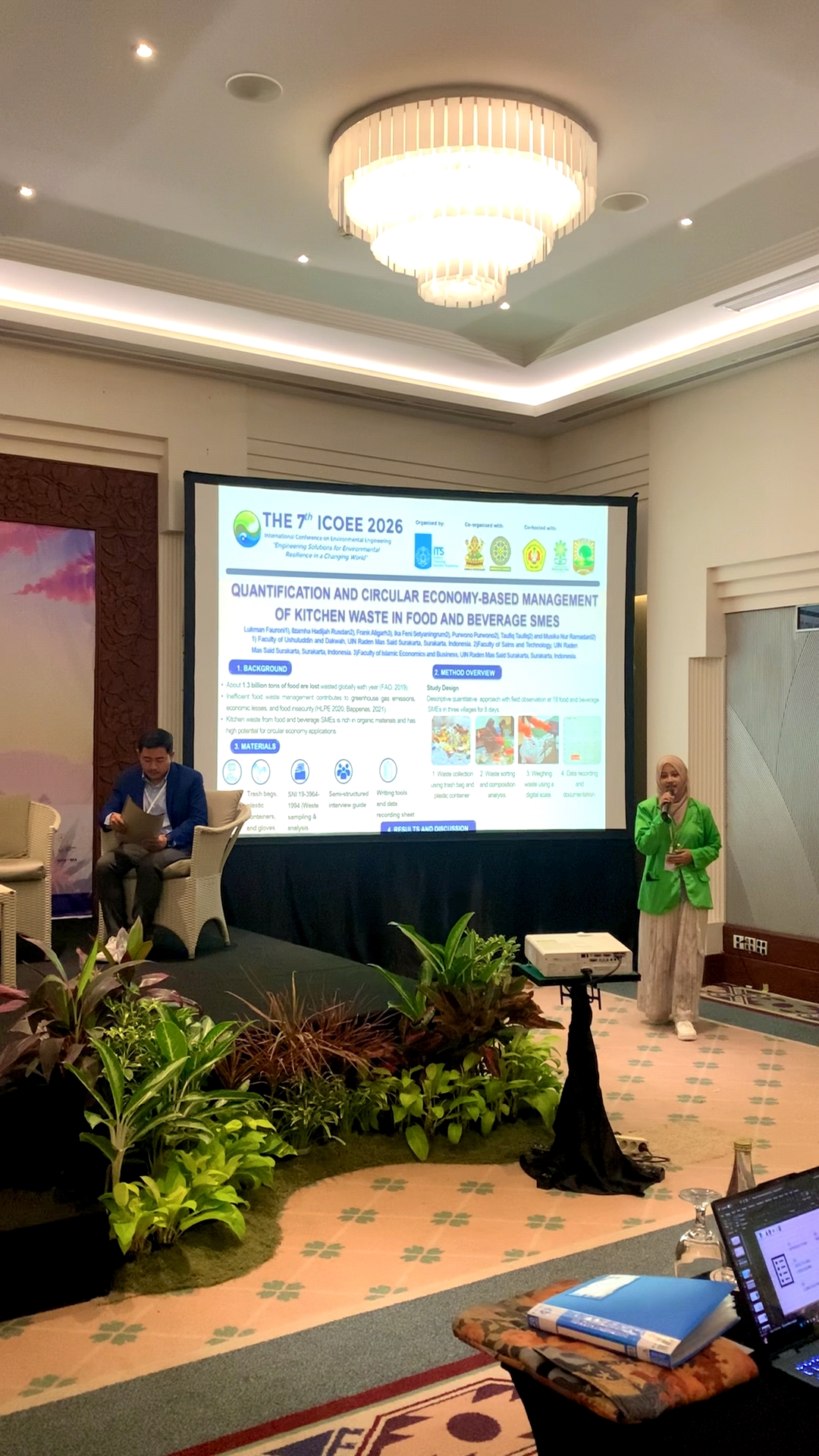 Mahasiswa Teknologi Pangan UIN Raden Mas Said Surakarta Paparkan Hasil Riset Pengelolaan Sampah Makanan Berbasis Ekonomi Sirkular di Konferensi Internasional ICOEE 2026